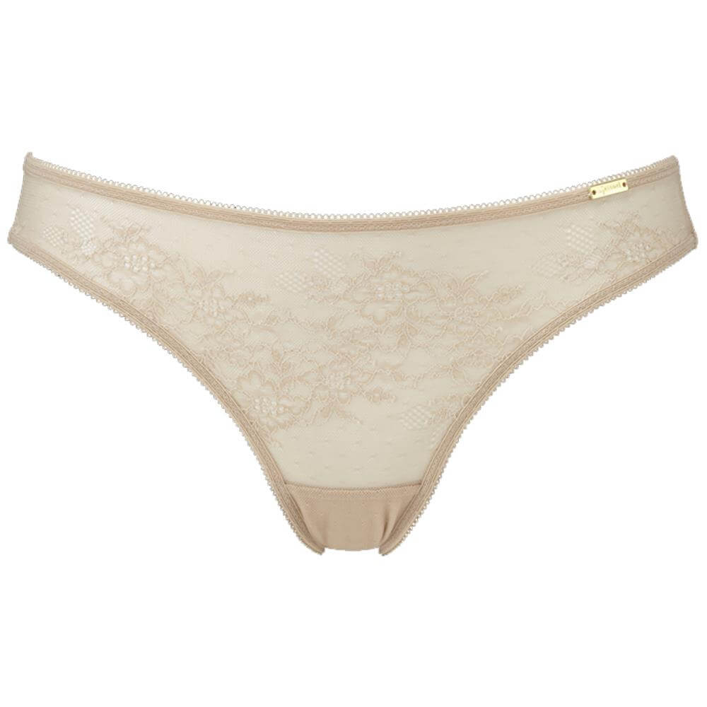 Gossard Glossies Lace Thong Nude